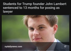 liberalsarecool:Fraudster started &lsquo;Students for Trump&rsquo; and faked