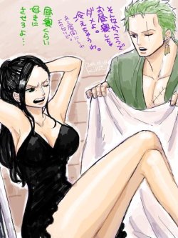 robinswhitehat: Artist:きらと PART 2I would love to see Robin and Zoro change their bodies.  Deleted immediately if any problems. 