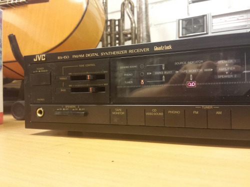 JVC RX-150 FM/AM Digital Synthesizer Receiver, 1987