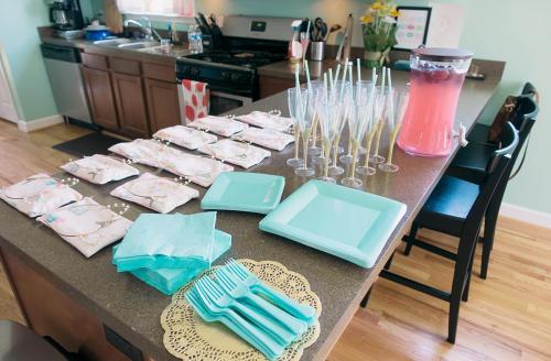 A look at the Versailles / Doctor Who “The Girl in the Fireplace” themed bridal shower I threw for m