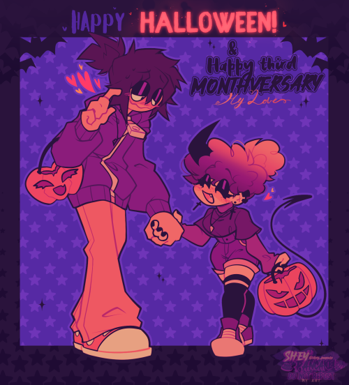 Special Draw That I Did For Halloween Last Month ! Me And My Bf As "Whitty & Carol"