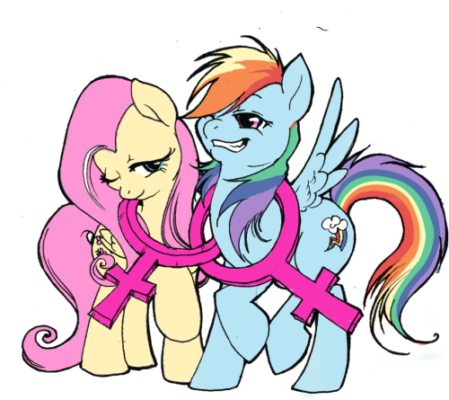 thepoeticpony:  Flutterdash Pride by ~FlutterDashWhore  otp <3