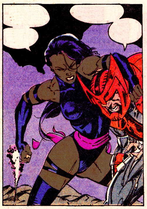 Mutant Race-bend | Psylocke from Uncanny X-Men #258 (Feb. 1990) by Jim Lee &amp; Scott Williams