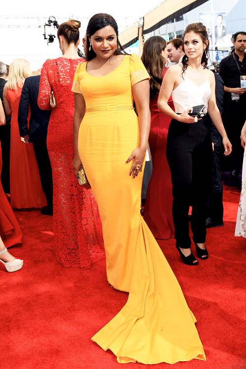 mcavoys:Mindy Kaling attends the 67th Annual Primetime Emmy Awards at Microsoft Theater on September