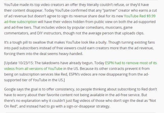 A full explanation of this YouTube Red B.S.