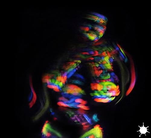 Sex @pandabag #trippy #blacklight #bodyart circa pictures