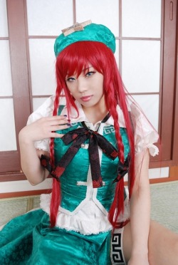 rule34andstuff:  Fictional Characters that I would “wreck”(provided they were non-fictional):  Hong Meiling(Touhou).