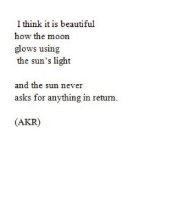 cyberunfamous:  The sun and the moon by Amanda Katherine Ricketson Buy my Poetry Collection here (for Payton and Laney)