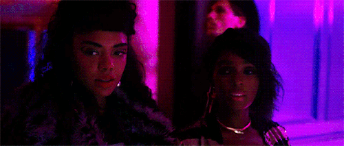 nafessa-williams:Janelle Monáe and Tessa Thompson in Make Me Feel