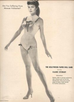 Indypendent-Thinking:  Elaine Stewart 1956 (Via Http://Www.ebay.com/Itm/1956-Rare-Sexy-Elaine-Stewart-Pr-Ad-/141389396646?Pt=Lh_Defaultdomain_0&Amp;Amp;Hash=Item20Eb76Faa6)