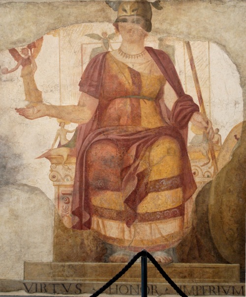 hildegardavon:Venus Fresco with seated Venus, restored as a personification of Rome, so-called &rdqu
