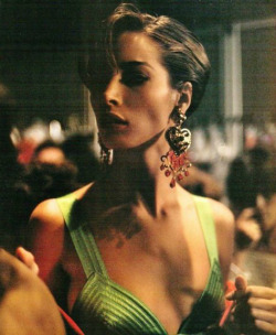 orwell:  backstage at Versace, 1990. 