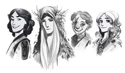 phobso:Some of my bw sketchesCharacters of my comics and Sauron