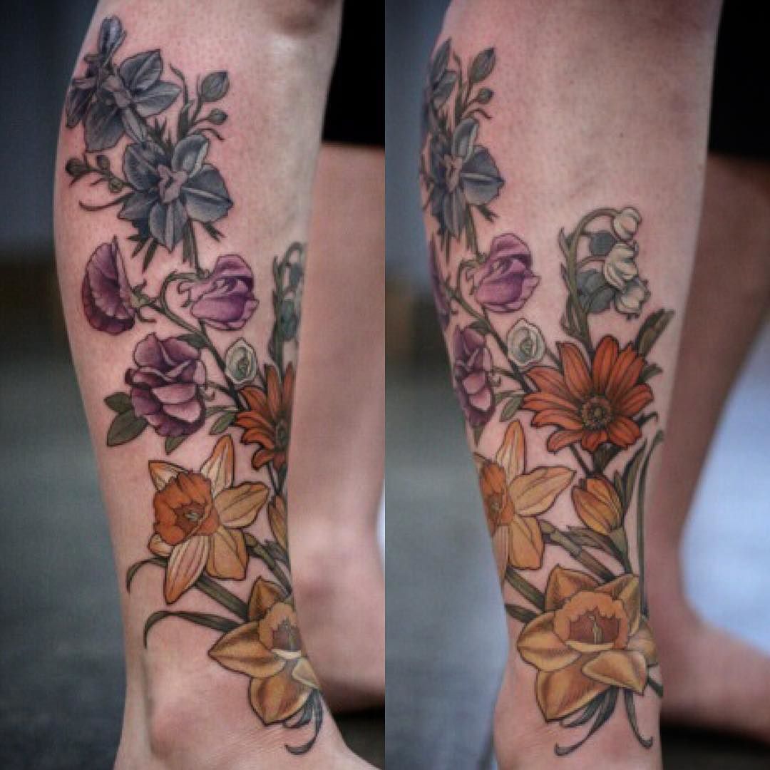 43 Gorgeous Flower Tattoos  Designs You Need in 2021  Glamour