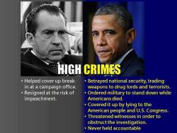 guns-and-humor:  Nixon had respect to resign! Obama uses executive orders to block his involvement in serious crimes! Remember people! Allah is a great deceiver ! Deception is his thing as he gives whats left of tax payers money to the muslim brotherhood!