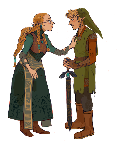 capn-maes-art:“you’re the one from my dreams!”I dunno… I was drawing link and zelda and I guess I wa