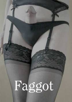 trans-elations:  admireroftrannyfaggots:Faggots fill those panties SO much better than Real Girls…….:) Trans-elations💕👠💕👠💕