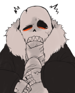 mamaito:  * Sans cries as he begs you for mercy. * Pathetic. 