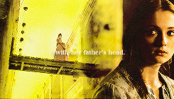 villainthirst:  Once she had loved Prince Joffrey with all her heart, and admired and trusted her his mother, the queen. They had repaid that love and trust with her father’s head. Sansa would never make that mistake again. 