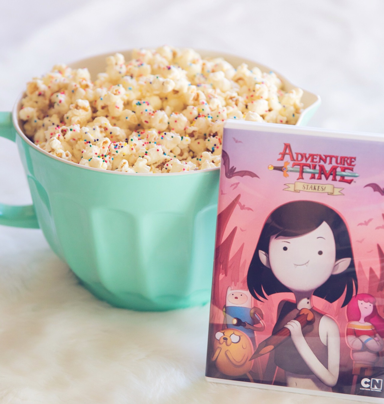 Celebrating National PopCorn Day with our fav Vampire Queen! Adventure Time Stakes