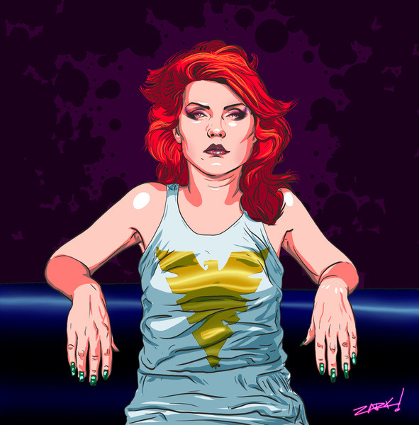 ryley-stbatman:  James Zark - Never Mind The Mutants Debbie Harry as Jean Grey Henry