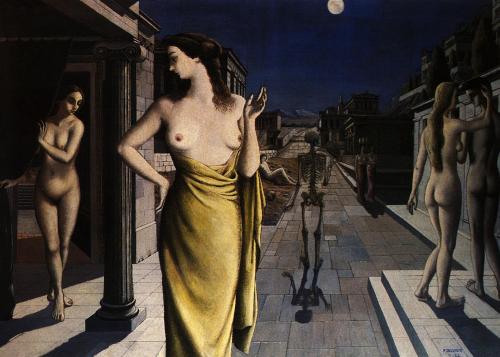 The Lunar City, Paul Delvaux, 1944