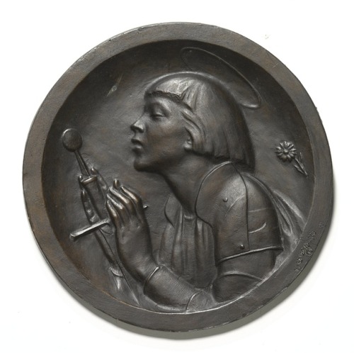 maertyrer: Cecil de Blaquiere Howard Medallion with Joan of Arc 20th century