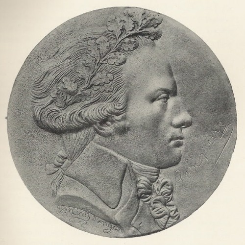 Medallion of Robespierre (David d’Angers)In profile facing to the right, Robespierre’s face has a di