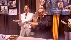 kaijusaurus:Two iconic suit performers together at Lexington Comic Con: Bin Furuya - the original Ultraman - and Peter Mayhew, Star Wars’ Chewbacca. 