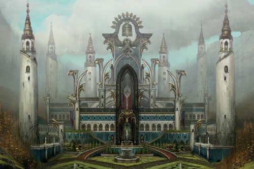 chantry-scholar:A depiction of the Winter Palace, in all its glory. [via Art of Dragon Age: Inquisit