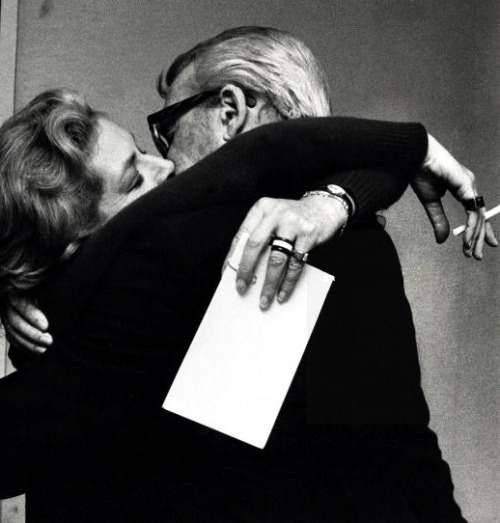 babybacalling:  Lauren Bacall and James Stewart at the American Film Institute 10th Anniversary held at the Kennedy Center, November 17th 1977.  