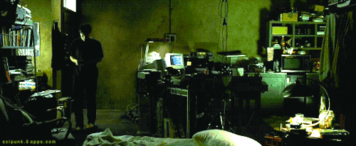 scipunk: SP. 117 - The Matrix (1999) A hacker’s room.