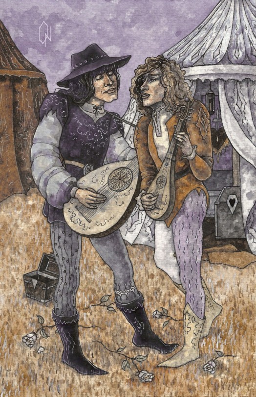 Jon Bon Jovi And Richie Sambora In Their Previous Incarnations As Duet Of Bards In Medieval Europe (I'm