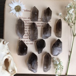 skeletonbonesandflowers:Brand new smokey Quartz 😍