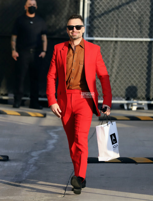 alikat7: Sebastian Stan at Jimmy Kimmel’sFebruary 1, 2022