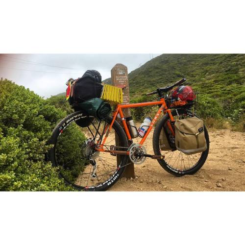 christopherencinacmt:  Day 1 is almost done. #somawolverine #bicycletouring (at Montara Mountain Nor