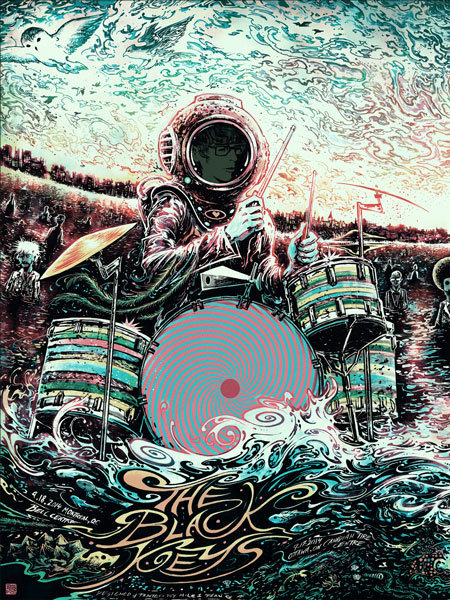 jungleindierock:  The Black Keys gig posters by Miles Tsang. Watch the artwork and