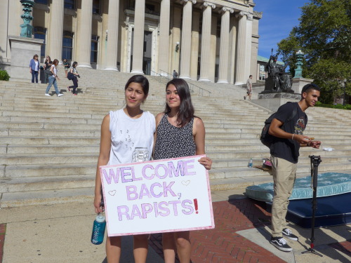 egoting:Some pictures from the rally today at Columbia. So much wonderful support for my sister an