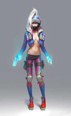 sekigan:  ArtStation - Female character study,