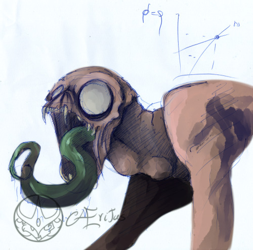 aeritus-art:  testing new brush setting, the doodle is oldAeritus