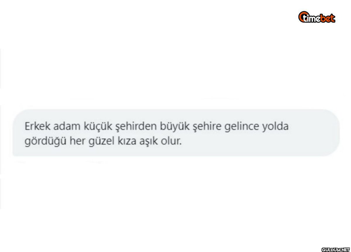 Erkek adam küçük şehirden...