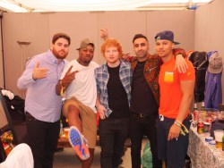 therealrudimental:    Kicking off our month long US tour with our brother Ed Sheeran     