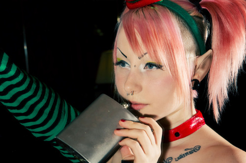 porphyriasuicide:  New set “Elves Gone Wild” by Steve Prue just went up on Zivity (37 images + 18 bonus images) : http://www.zivity.com/models/Porphyria/photosets/12 The description he thought of is particularly hilarious: “Somewhere in the North
