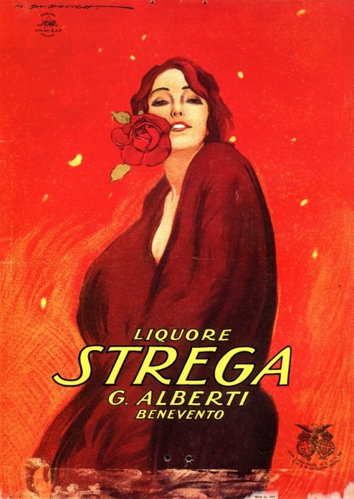 serafino-finasero - Advertisement for Liquore Strega, Italy, 1904...