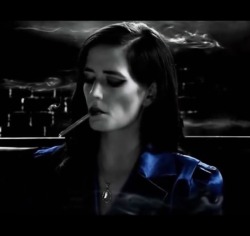 ladiessmokingmore120s:  ladiessmokingmore120s:  Eva Green from Sin City 2 looking hot with a more120  Shame she wasn’t smoking more120s in 007 casino royale 