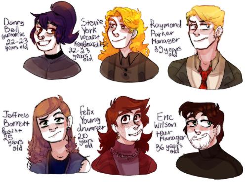 My girlfriend and I created rock star characters!!! They have a long and unfinished story, which you