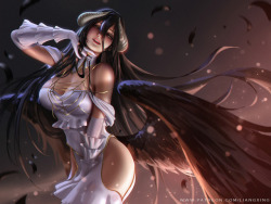 liang-xing:  Albedo,Fan art for overlord.Hope