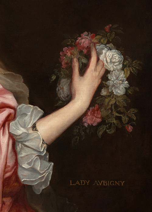 Anthony van Dyck, Catherine Howard, Lady d’Aubigny (detail), ca. 1638