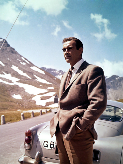 Sean Connery; production still from Guy Hamilton&rsquo;s Goldfinger (1964)