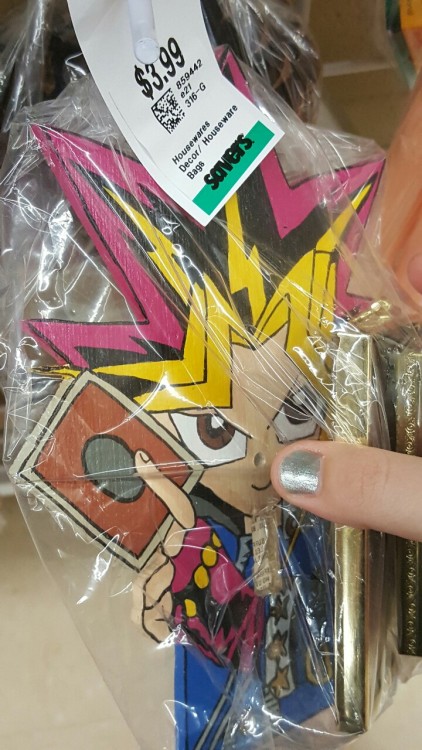 shiftythrifting: This is a handmade, hand-painted Yu-Gi-Oh light switch plate. The back of it has a 